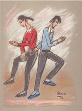 Dancing Parisian Existentialists by Alcarez 1957



Chic Parisien

Gorgeous hand-colored 80+-year-old lithographs of the fashions of the day

(1934 and 1936)



